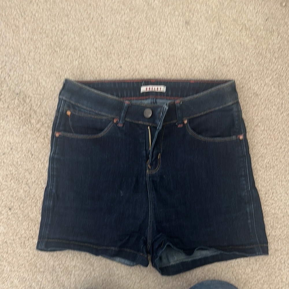 Wrangler Women's Dark Blue Denim Shorts